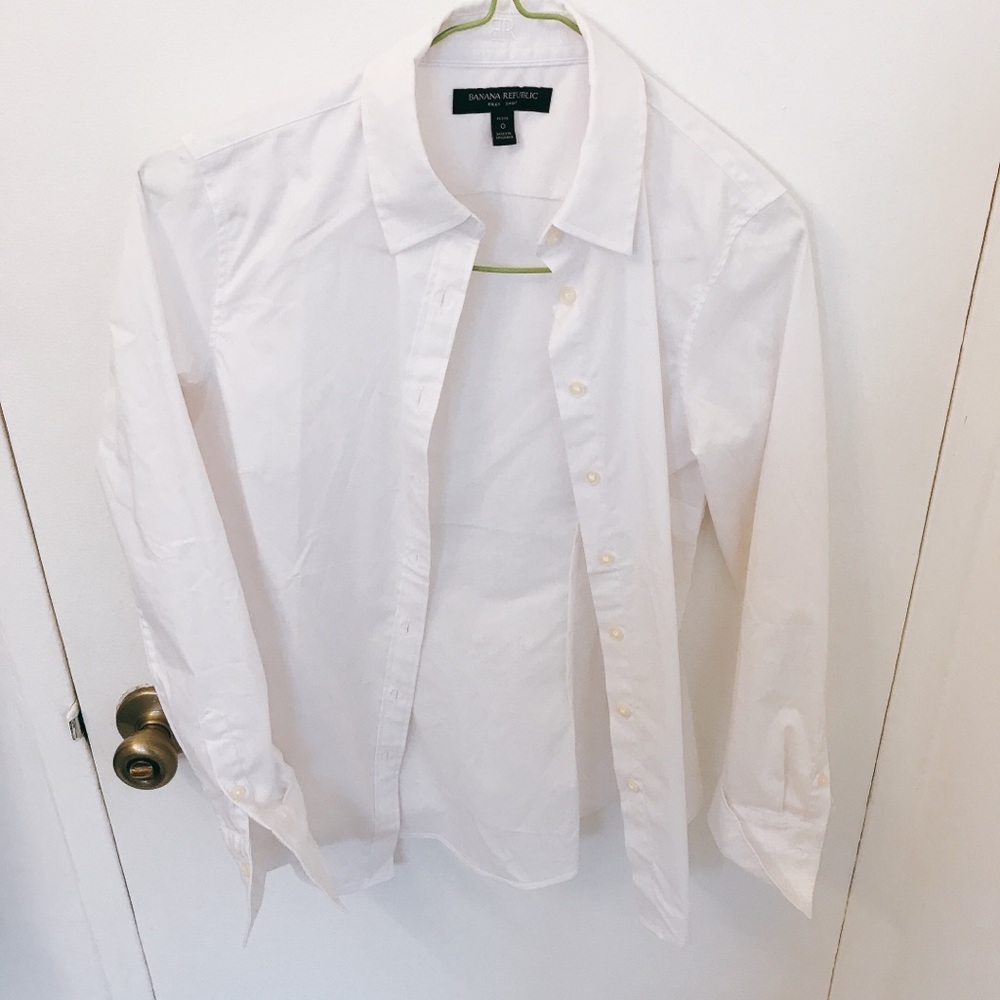Banana Republic White Blouse